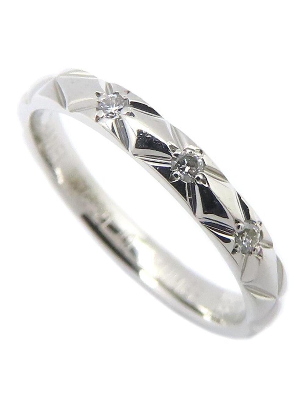Chanel Matelasse Ring Platinum With #371323C12B